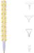 Applicateur de diamants avec bâton + 4 embouts, pointes décoratives, or