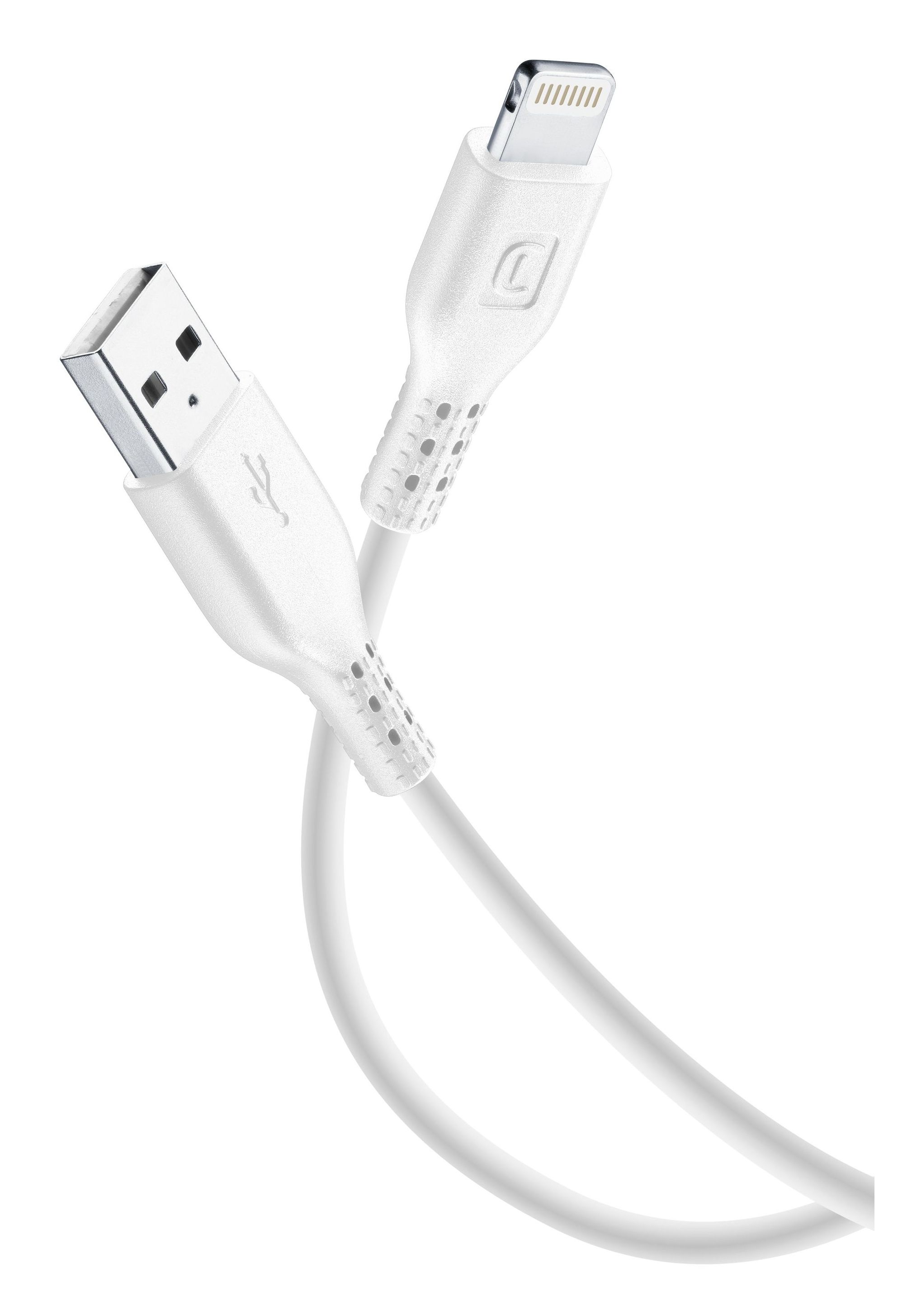 Cellularline Lightning naar USB Kabel - 2m - Wit