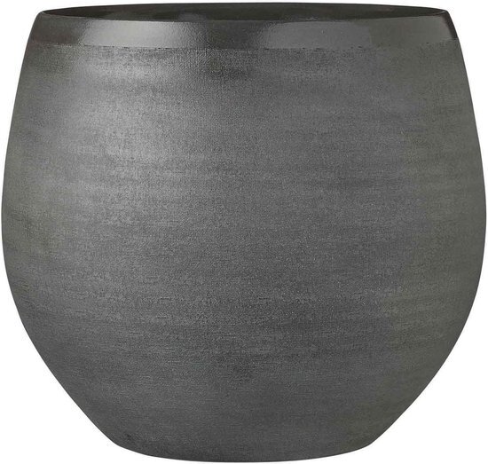 Mica Decorations douro pot rond donkergrijs maat in cm: 28 x 33