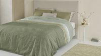 Beddinghouse Riven dekbedovertrek - Eenpersoons - 140 x 200/220 cm - Groen