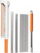 Merkloos / Sans marque Wan GmbH Microvezel Dweilen - Vloerreiniger Schrobber - Dagelijks Onderhoud - Uitschuifbare Steel - Groot Paneel - Zie afbeelding