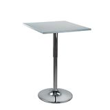 Brigros WeHome Bartafel, hoge salontafel, in hoogte verstelbare salontafel, vierkante of ronde tafel, keukentafel verkrijgbaar in verschillende kleuren (grijs, vierkant)