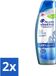 Head & Shoulders Anti-roos shampoo Pure Intense Hoofdhuidbehandeling 250 ml Voordeelverpakking 2 stuks