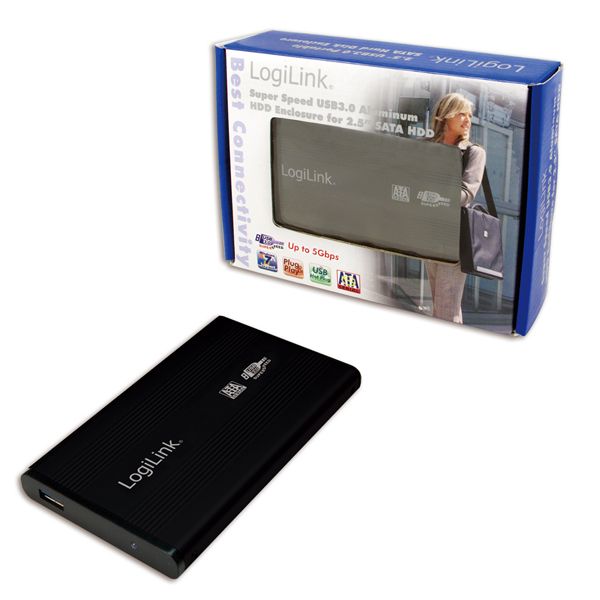 LogiLink UA0106 - Behuizing voor opslagstations - Zwart - USB 3.0