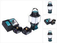 Makita DMR 055 RT radio sur batterie 18 V FM avec lanterne torche 360° + 2x batterie 5,0 Ah + chargeur