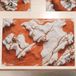 MarbLELIZED - Amerikaanse placemats, wasbaar, stoffen placemat met terracotta marmereffect, set van 2 (30 x 45 cm)