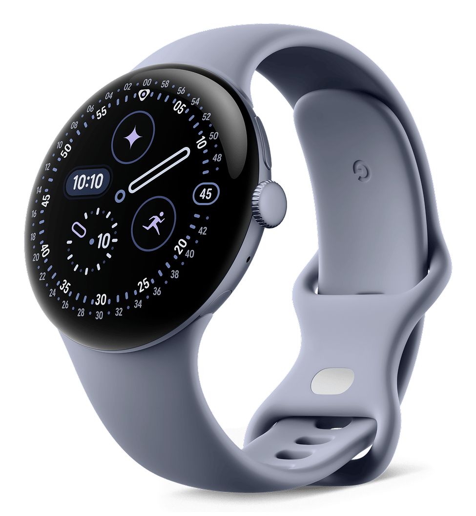 Google Pixel Watch 4 AMOLED 45 mm Digital Touchscreen Blue Wifi GPS