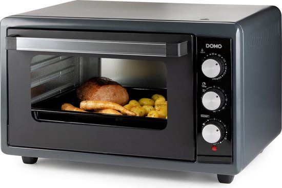 DOMO DO808GO Vrijstaande oven - Heteluchtoven - 50 Liter - 2000 W - Grijs