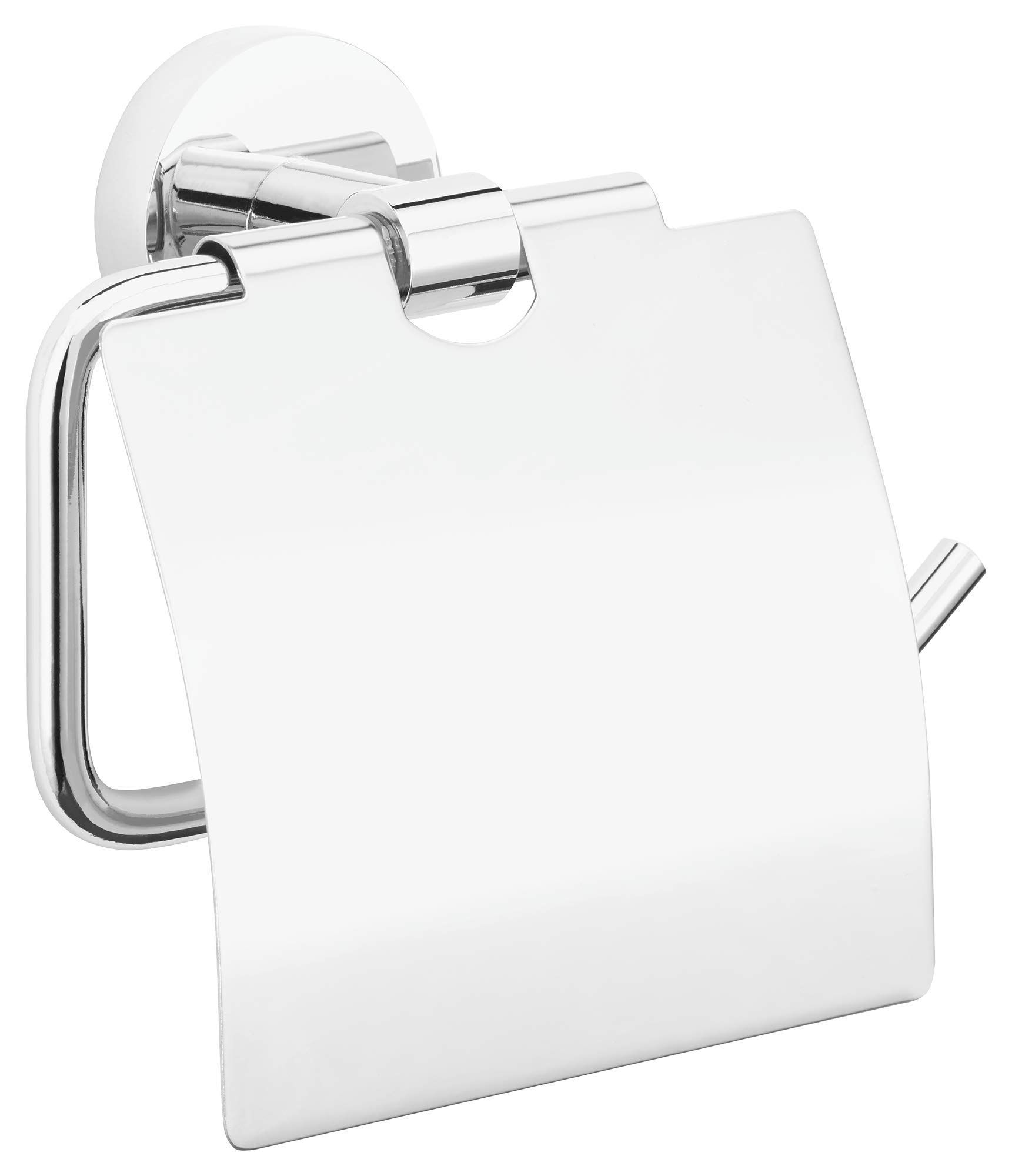 tesa Exxcellent Toiletrolhouder met deksel - metaal
