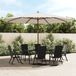 Maison Exclusive Parasol avec mât en bois, couleur sable, 400x273 cm