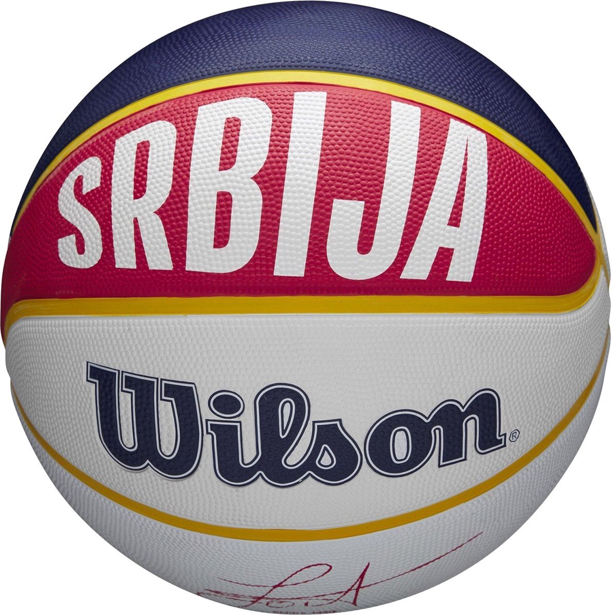Wilson NBA Player Local Nikola Jokic Outdoor Ball WZ4006701XB, unisex basketballen, blauw, 7 EU
