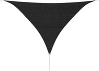vidaXL Zonnescherm Antraciet Driehoekig 3,6x3,6x3,6 m HDPE