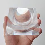 Fresnel Fresnel vergrootglas, 100 x 100 mm, brandpuntsafstand 50 mm, ultradunne acryllens voor natuurkundeonderwijs, zonneverwarming, vuuraansteker, vergrootglas