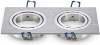 V-TAC VT-783SQ-AB LED Spots - Inbouwfitting - GU10 - IP20 - Aluminium Borstel