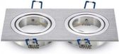V-TAC VT-783SQ-AB LED Spots - Inbouwfitting - GU10 - IP20 - Aluminium Borstel