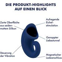 Ergonomische eikelstimulator van siliconen, 11 cm