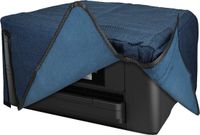 kwmobile Printerhoes voor Epson Workforce WF-4820 - Linnen Cover - Stofhoes - Blauwgrijs