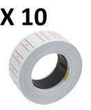 TEMPO DI SALDI 10 rollen etiketten, prijsstickers, 8 cijfers, voor prijsmachine, kantoorwinkel