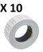 TEMPO DI SALDI 10 rollen etiketten, prijsstickers, 8 cijfers, voor prijsmachine, kantoorwinkel