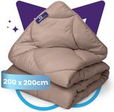 Slaapspeciaal Candas Import Export Slaapspeciaal Eazydekbed Essential Bruin 200x200 cm