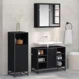 Maison Exclusive - Ensemble de meubles de salle de bain, 3 pièces, bois de récupération, 35 x 37,5 x 166 cm