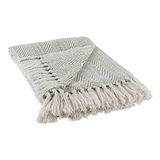 DII Katoen plaid deken, artisjok, 50x60