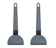 Spring Racletteschraperset, 2-delig, hoogwaardige kunststof spatelset, racletteschraper geschikt voor Spring Pizzaraclette-apparaat, hittebestendig, spatel voor raclette