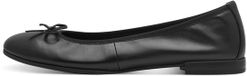 Tamaris Dames Ballerina Leder, zwart, 41 EU