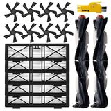 aoteng Vervangende onderdelen voor Neato Botvac D4 D8 D10 D7 D9 D6 D80 D5 D85 D75 D3 Robot Stofzuiger Accessoires Kit 15 Packs 2 Hoofdborstels, 5 Filters, 8 Zijborstels