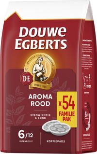 Douwe Egberts Aroma Rouge Pads de café - 4 x 54 pads