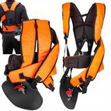 Verk 11440 Harnais double pour débroussailleuse, noir-orange