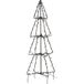 Star Trading 807-51 Lichtdecoratie figuur Kerstboom 140 LED Warm wit