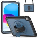 Accezz Tablet Hoes - Geschikt voor Apple iPad 11 2025 A16 / iPad 10e generatie (2022) 10.9 inch - Backcover Shoulder Strap - Blauw