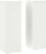 vidaXL Pieds de plantes 2 pièces Blanc 24 x 24 x 75 cm Acier laminé à froid