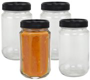 Merkloos Weckpot/inmaakpot - 10x - glas - 320 ml - met schroefdop - transparant