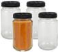 Merkloos Weckpot/inmaakpot - 10x - glas - 320 ml - met schroefdop - transparant