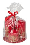 Christmas Gift Kerstkaars van was, 3 stuks, 680 g, meerkleurig