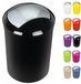 Spirella Sydney Afvalemmer voor badkamer, 5 liter, met draaibaar deksel, cosmetica-afvalemmer, afvalcontainer, zwart