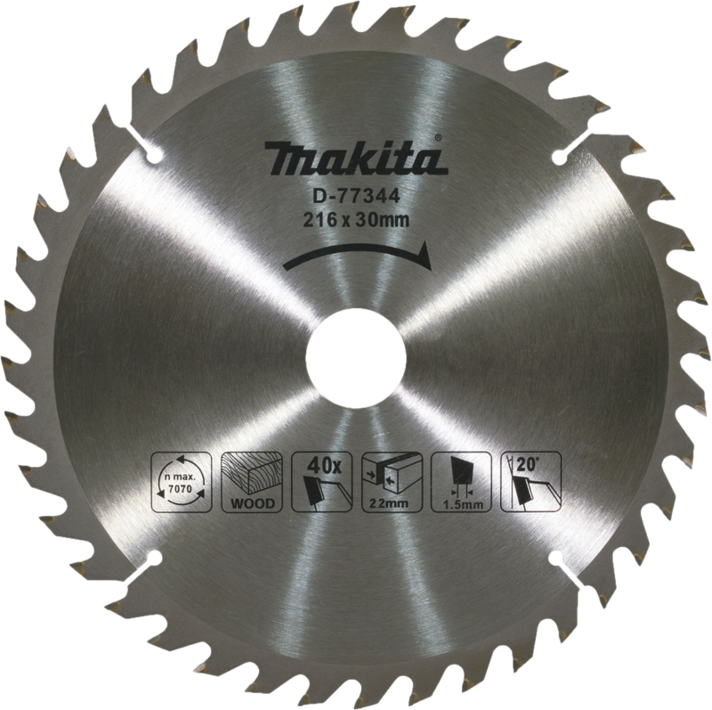 Makita Afkortzaagblad 216x30 40T