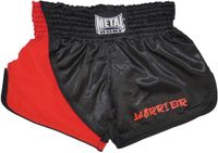 Metal Boxe Warrior kickboksshorts zwart/rood