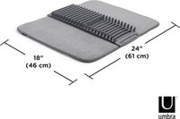 Udry tapis de séchage - absorbant et à séchage rapide - Charbon de bois