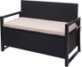 MCW Poly-rattan 2-zitsbank MCW-F39 - Antraciet/Beige