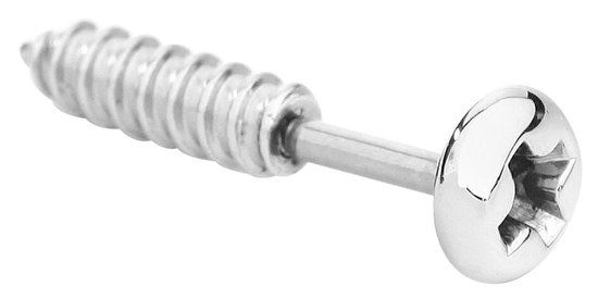 etNox hard and heavy etNox Screw Unisex Oorbellenset - zilverkleurig