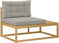 vidaXL Eindsofa met kussen Wit 115 x 83 x 73 cm Polyester