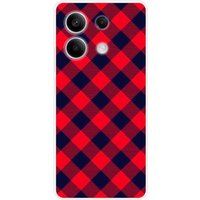 Xiaomi Redmi Note 13 5G Tartan Rouge Bedrukt Siliconen Hoesje