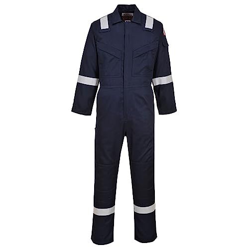 Portwest Super Lichtgewicht Antistatische Overall 210gm FR21 - Marine - XXL