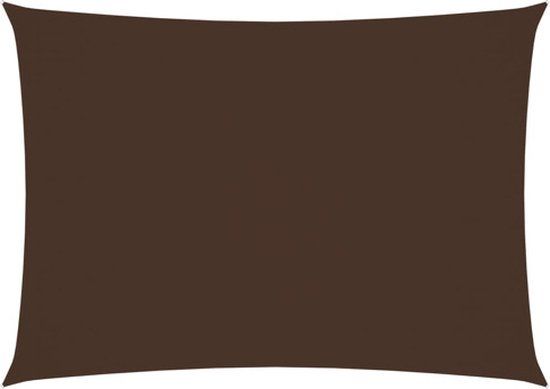 vidaXL Zonnescherm rechthoekig 3,5x4,5 m Oxford stof bruin