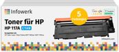 Infowerk Toner voor HP 117A Cyaan, 5 stuks