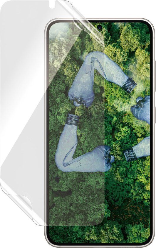 PanzerGlass Matrix Hybrid Geschikt voor Samsung Galaxy S23 - Display Folie Antibacterieel - Gerecycled Plastic - Compatibel met Fingerprint - Case Friendly