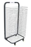 READY 2 LEARN Art Droogrek - Stevige Art Organizer voor Schilderijen en Tekeningen - 25 Planken - Staal - 4 Wielen - 2 Sluitwielen - 37,75 "H x 17,75" "W